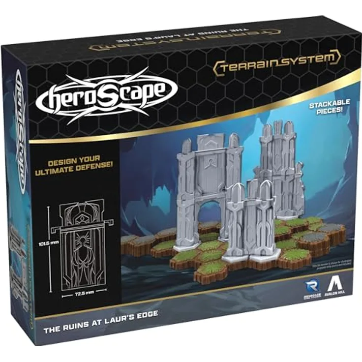 Renegade Heroscape Terrain-Erweiterung The Ruins at Laur's Edge, strategisches Brettspiel für Spieler ab 14 Jahren, englische Version