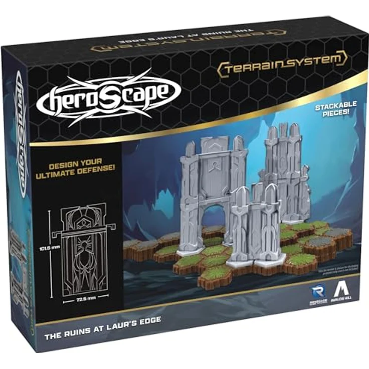 Renegade Heroscape Terrain-Erweiterung The Ruins at Laur's Edge, strategisches Brettspiel für Spieler ab 14 Jahren, englische Version – Bild 1