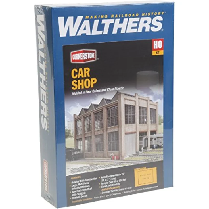 Cornerstone Walthers 933-3040 Lokwerkstatt Gebäude, Spur H0 Plastikbausatz – Bild 1