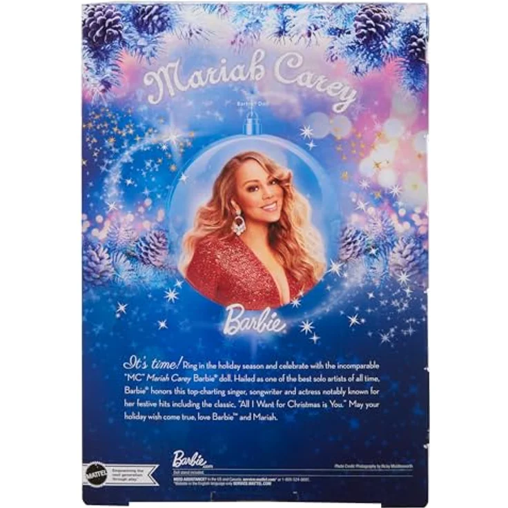 Mattel GmbH Anziehpuppe Mattel HJX17 - Barbie Signature x Mariah Carey Holiday Celebration, detailverliebte Modepuppe – Bild 6