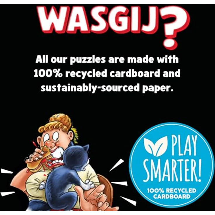 Wasgij Mystery 28 - Feline Frenzy, Puzzle mit 1000 Teilen aus 100% recyceltem Karton, einzigartiges Denkspiel – Bild 5