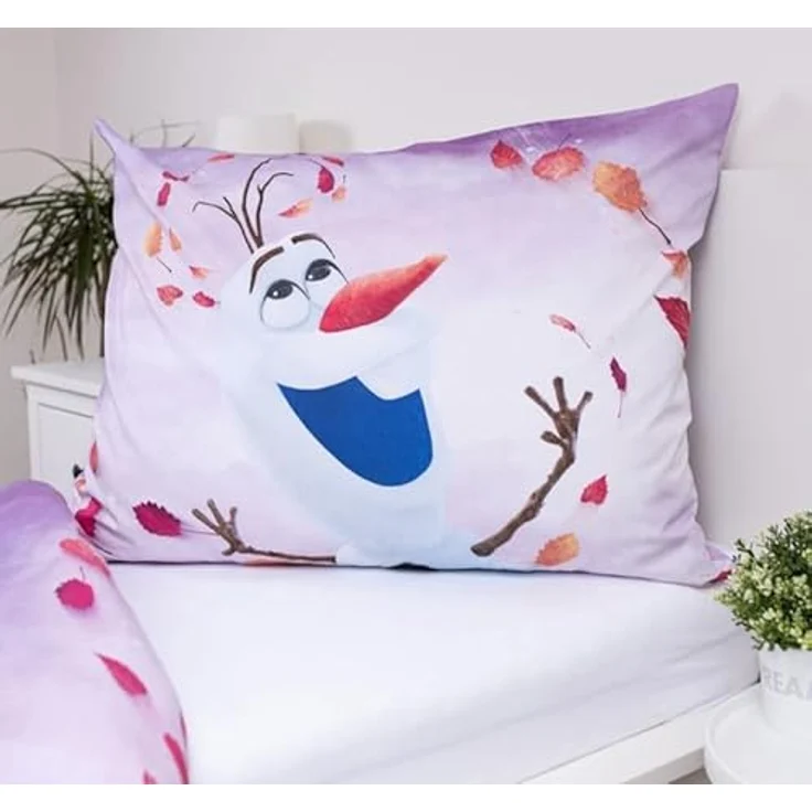 Jerry Fabrics Frozen Kinderbettwäsche Set - Bettbezug 140x200 + Kopfkissenbezug 70x90 aus Baumwolle Öko-Tex Standard für Mädchen - Frozen Eiskönigin Anna ELSA Olaf – Bild 4