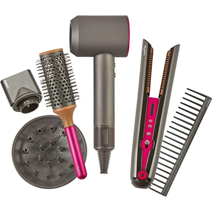 Casdon 73552 Dyson Supersonic & Corrale Deluxe Styling-Set | Spielzeug-Haartrockner und-Glätteisen für Kinder ab 3 Jahre | Mit interaktiven Elementen ausgestattet - Preisvergleich – Bild 11