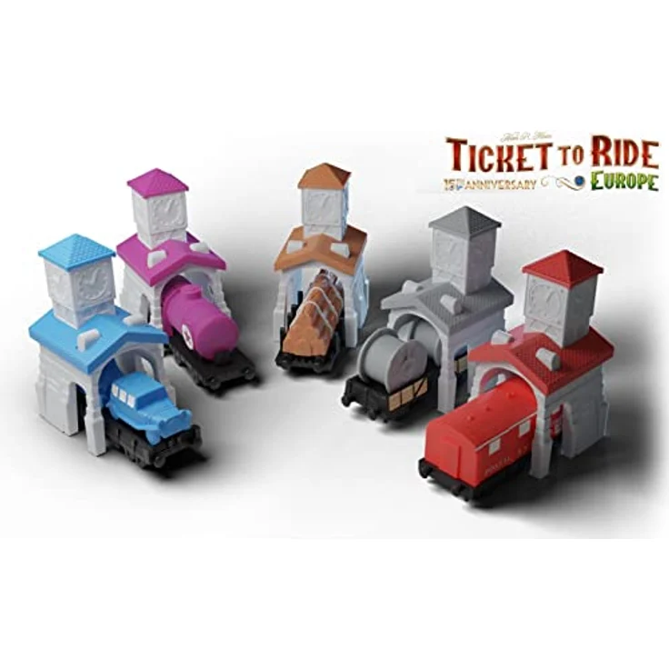 Rebel Brettspiel Boarding the Train: Europa 15. Jahrestag DELUXE, strategisches Spiel mit neuen Elementen und hochwertigen Komponenten – Bild 9