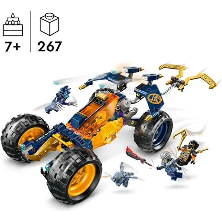 LEGO® Konstruktionsspielsteine Arins Ninja-Geländebuggy (71811), LEGO® NINJAGO, (267 St), Made in Europe – Bild 3