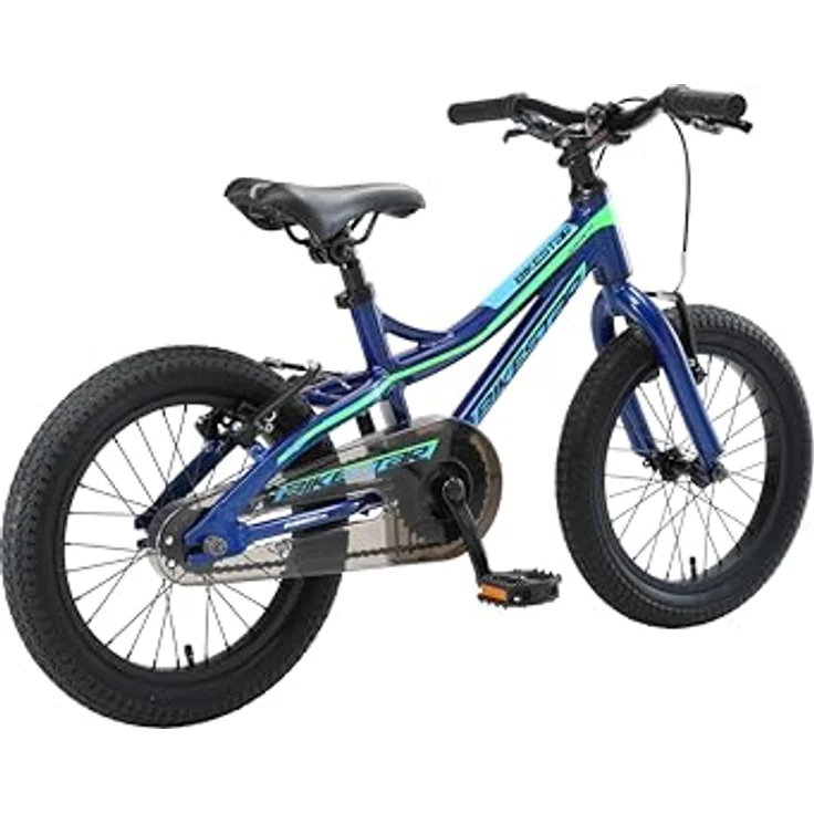 BIKESTAR Kinder Fahrrad Aluminium Mountainbike mit V-Bremse für Mädchen und Jungen ab 4-5 Jahre | 16 Zoll Kinderrad MTB | Blau & Grün - Preisvergleich – Bild 5