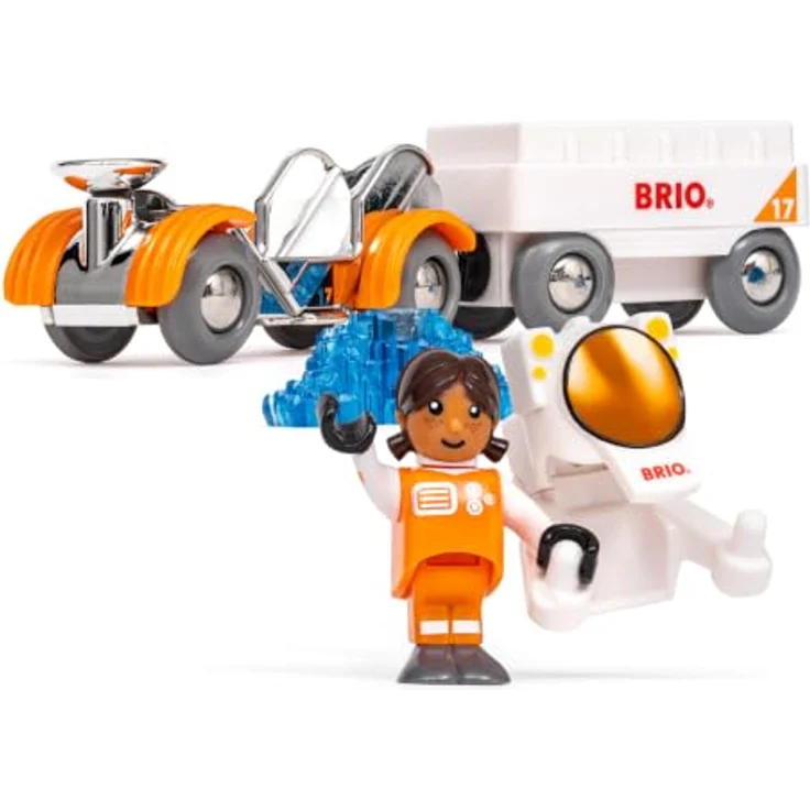 BRIO World 36160 Weltraum Rover, Eisenbahn-Set mit Astronautenfigur und Magnetanzug für Kinder ab 3 Jahren – Bild 5