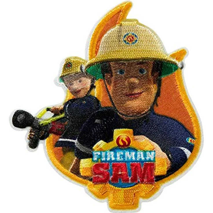 Mono-Quick 367 Fireman Sam Patches, 5-teiliges Set zum Aufbügeln und Aufkleben aus mehrfarbigem Polyester – Bild 3