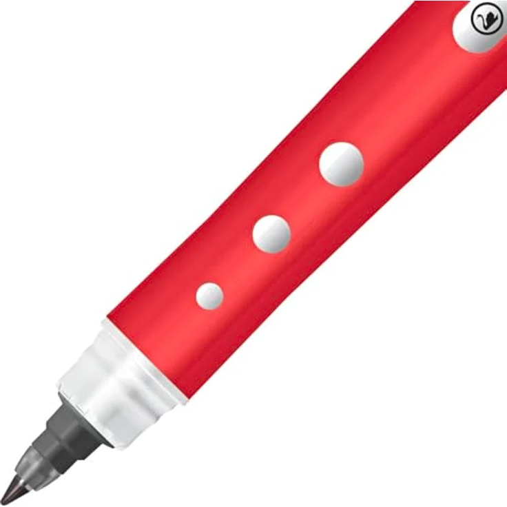STABILO worker+ colorful, Tintenroller mit ergonomischem Griff und 0,5 mm Strichbreite, 10er Pack, rot – Bild 3