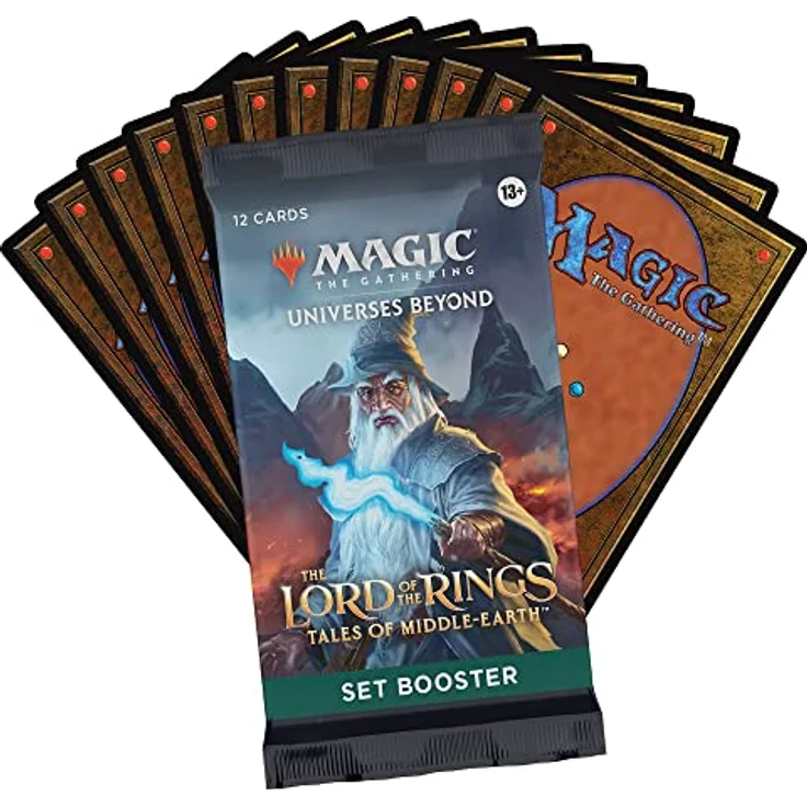 Wizards of the Coast Magic: The Gathering Set Booster Display „Der Herr der Ringe: Geschichten aus Mittelerde“, 30 Booster-Packs, Englisch, durchsichtige Box – Bild 5