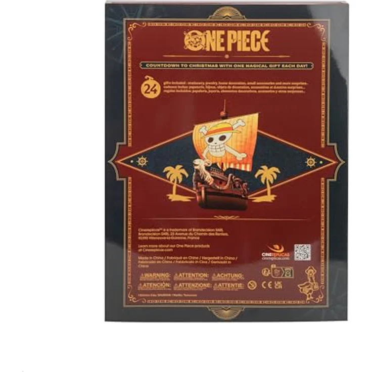 Cinereplicas - One Piece Adventskalender 2024 - Offizielle Lizenz, Anime Weihnachtskalender mit 24 einzigartigen Geschenken - Originaldesign – Bild 3