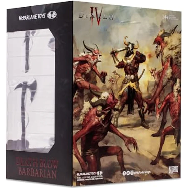 McFarlane Toys Actionfigur Diablo 4, 18 cm, Mit Zubehör, Sammelkarte und Base, detailreich und beweglich – Bild 12