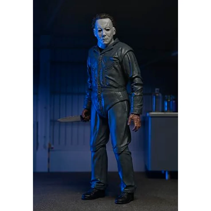 NECA Halloween 6: Ultimate Michael Myers Actionfigur mit 17,8 cm, austauschbaren Köpfen und Waffen Zubehör – Bild 5