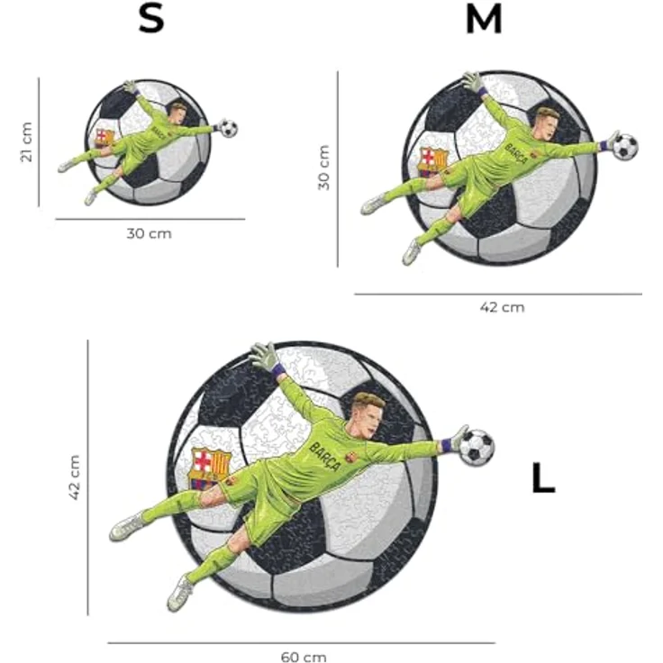 Iconic Puzzles Barcelona TER Stegen Holzpuzzle Größe L 500 Teile – Bild 4