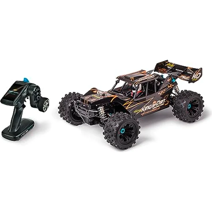 Carson 500409064 1:8 King of Dirt Cage 4S RTR - RC Buggy, ferngesteuertes Auto, Offroad, hochwertig, RC Fahrzeug, RC Auto 80 km/h – Bild 1