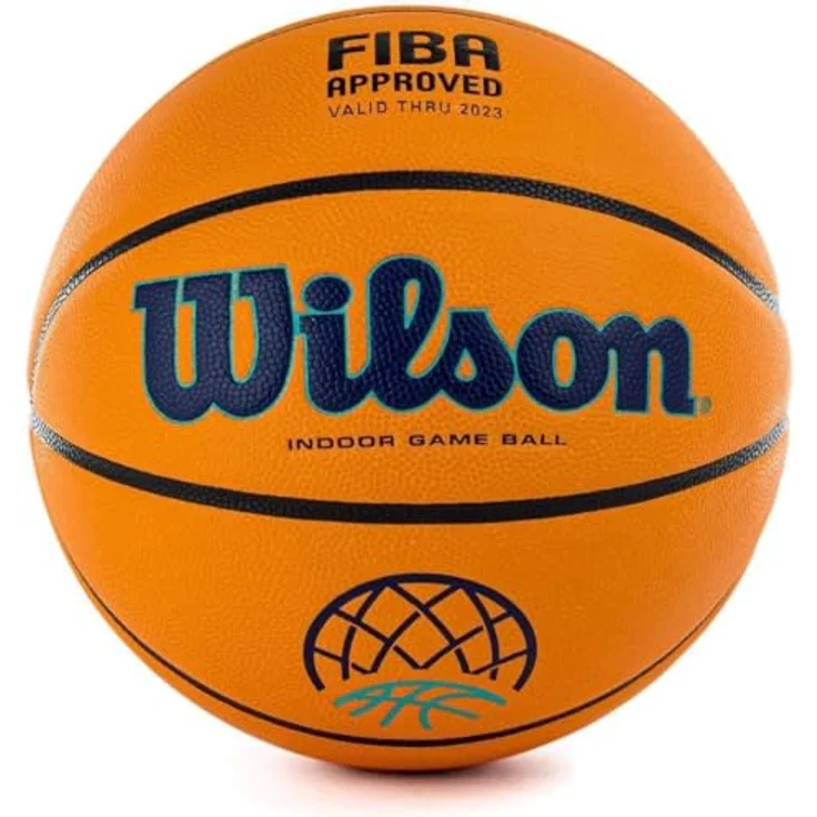 Wilson EVO NEXT CHAMPIONS LEAGUE, Offizieller Spielball der Basketball Champions League, FIBA-zugelassen, Indoor, Komposit-Material, WTB0900XBBCL, Größe 7 – Bild 1