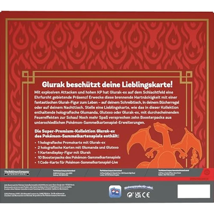 Pokémon Super-Premium-Kollektion Glurak-ex: 3 holografische Promokarten, Feuereffekte & 10 Boosterpacks - Preisvergleich – Bild 4