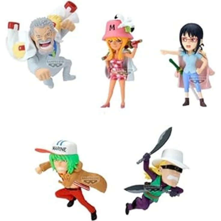 Banpresto BANDAI - World Collectable Figure - One Piece - A - 7 cm - 5 verschiedene Figuren - einzeln verpackt - detaillierte Sammlung – Bild 1