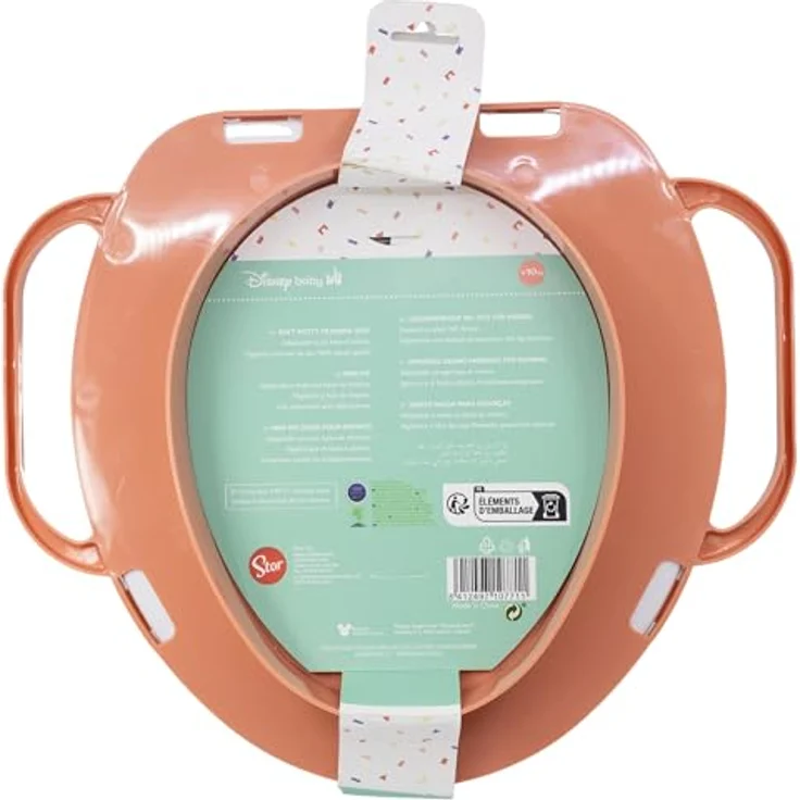 Tataway Disney Minnie Toilettenverkleinerer, anatomisch geformt mit Anti-Rutsch-System und gepolstertem Sitz, Nordic Pink – Bild 4