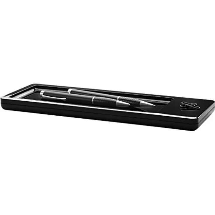 HAN Stiftablage i-Line, hochglänzende Kunststoff-Ablage für Schreibgeräte, schwarz, 28,0 x 9,5 x 1,8 cm – Bild 2