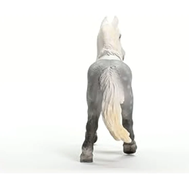 Schleich Percheron Stute, Kaltblutpferd in Schimmel-Fellfarbe, 19 cm, Farm World (13971) – Bild 5