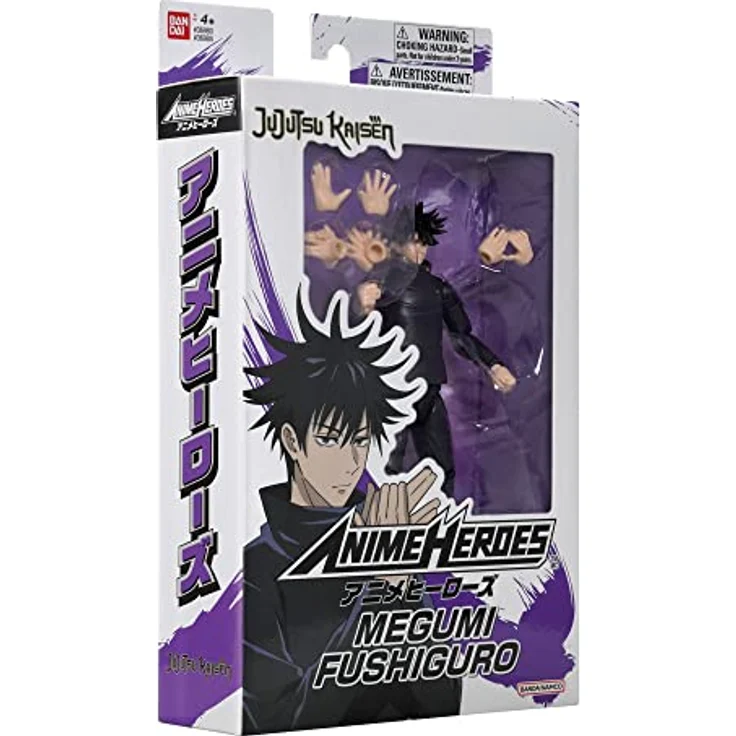 BANDAI Anime Heroes: Jujutsu Kaisen - Megumi Fushiguro Action Figure, 17 cm mit mehreren Händen und Zubehörteilen – Bild 5
