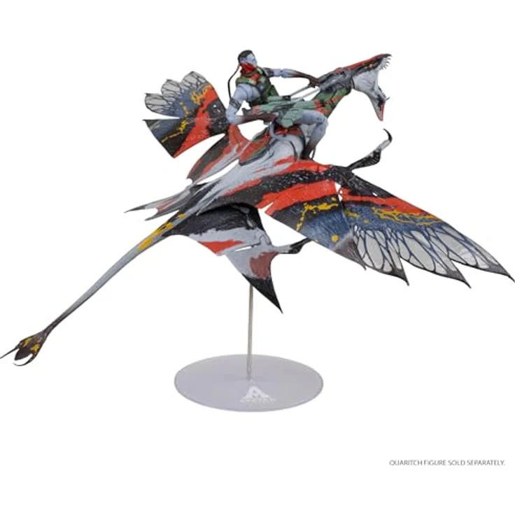 McFarlane Toys Avatar: Fire and Ash Actionfigur Quaritch's new Banshee, detailreich und beweglich, inklusive Ständer, kompatibel mit 7-Zoll-Figuren – Bild 7