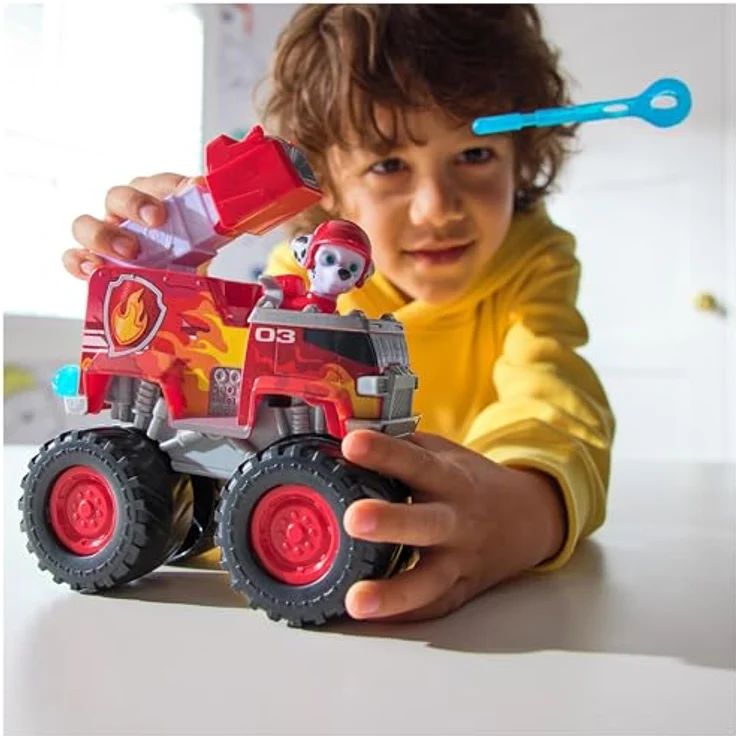 Paw Patrol Marshall Monstertruck, Feuerwehrwagen mit Geschoss-Abwurf und abnehmbarer Figur – Bild 8