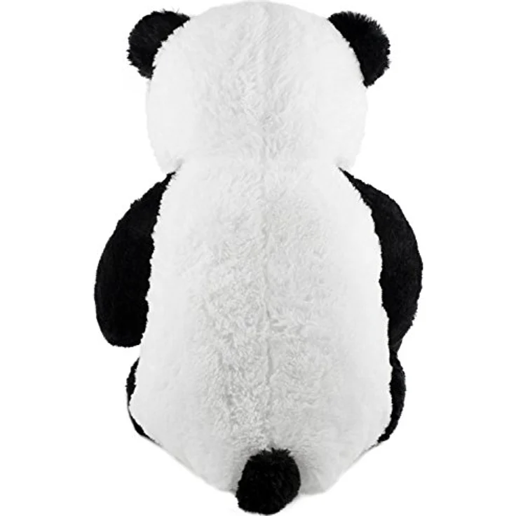 BRUBAKER XXL Panda 100 cm groß mit einem Liebste Mama der Welt Herz Stofftier Plüschtier Kuscheltier Teddybär, Schwarz – Bild 4