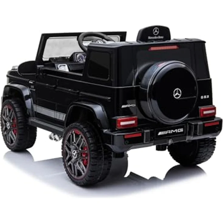 RIRICAR Elektrisches Auto für Kinder, Schwarz, mit 2,4 GHz Fernbedienung, 1 Sitzer, Batterie 12V - 4AH – Bild 4