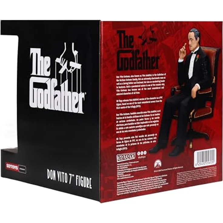 SD Toys - Der Pate PVC Statue Don Vito Corleone, 15 cm, Mafiaboss Figur in Fensterbox – Bild 7