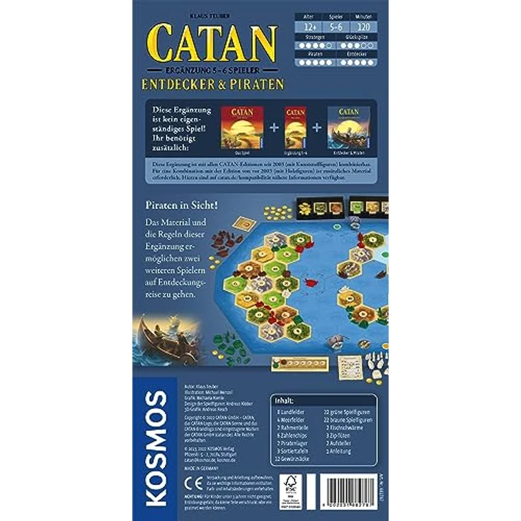 Catan - Entdecker & Piraten Ergänzung 5/6 Spieler 2022 – Bild 3