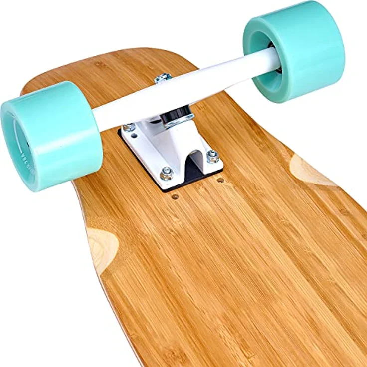 Apollo Dancer Longboard Bora, 46 x 9,5 Zoll, ABEC 9 Kugellager, Cruiser Longboard, Bambusholz, inklusive T-Tool – Bild 5