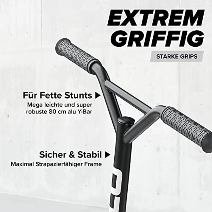 Apollo Stunt Scooter - Genius Pro | Robuster Kinder Scooter mit ABEC 9 Kugellager | Trick Roller, Tretroller, Starker Stuntroller | Top Stunt Scooter Kinder ab 6 Jahre | perfekt auch als Cityroller – Bild 3