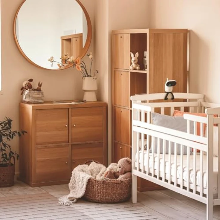 Motorola Nursery PIP1710 Connect, WLAN-Babyphone mit motorisierter HD-Kamera, 12,7 cm (5 Zoll) Touchscreen, Weinerkennung, Nachtsicht und 2-Wege-Kommunikation – Bild 2
