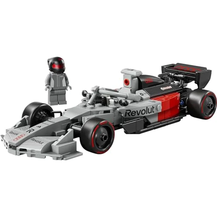 LEGO Speed Champions Audi Revolut F1® Team R26 Rennwagen (77259), 216-teiliges Modell für Kinder ab 10 Jahren, 19cm lang, detailgetreue Konstruktion mit Cockpit und Pirelli-Reifen – Bild 10