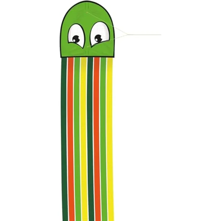 Günther Flugspiele 1163 Einleiner-Drachen Octopus, 250 x 33 cm, robustes Polyester, inkl. Griff & Schnur, für Kinder ab 4 Jahren, in 2 Farben sortiert