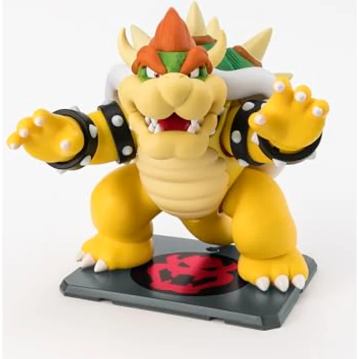 Bandai Tamashii Nations Super Mario S.H. Figuarts Actionfigur Bowser, 13 cm, beweglich und detailliert – Bild 3