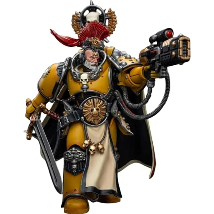 JOYTOY Warhammer 40K: Imperial Fists Legion Praetor Actionfigur im Maßstab 1:18 mit Power Sword, beweglich und detailreich – Bild 4