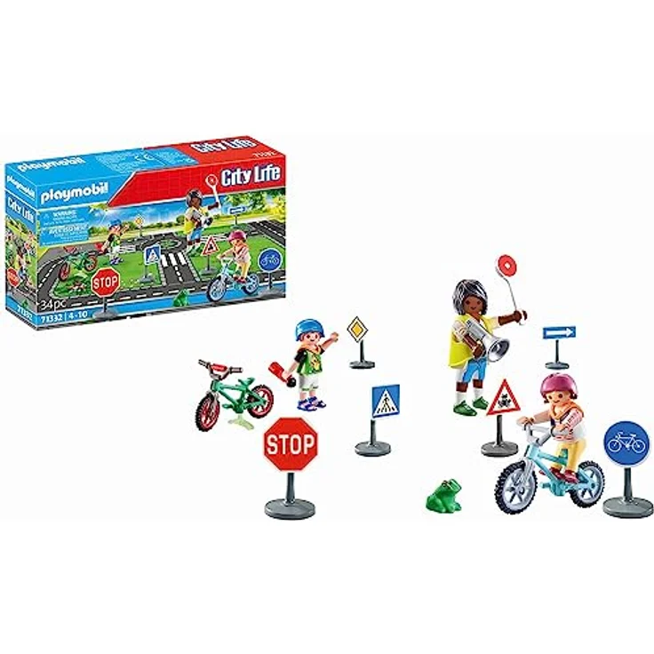 Playmobil® 71332 Fahrradparcours - Übungsplatz für sicheres Verhalten im Straßenverkehr, Playmobil® City Life – Bild 1