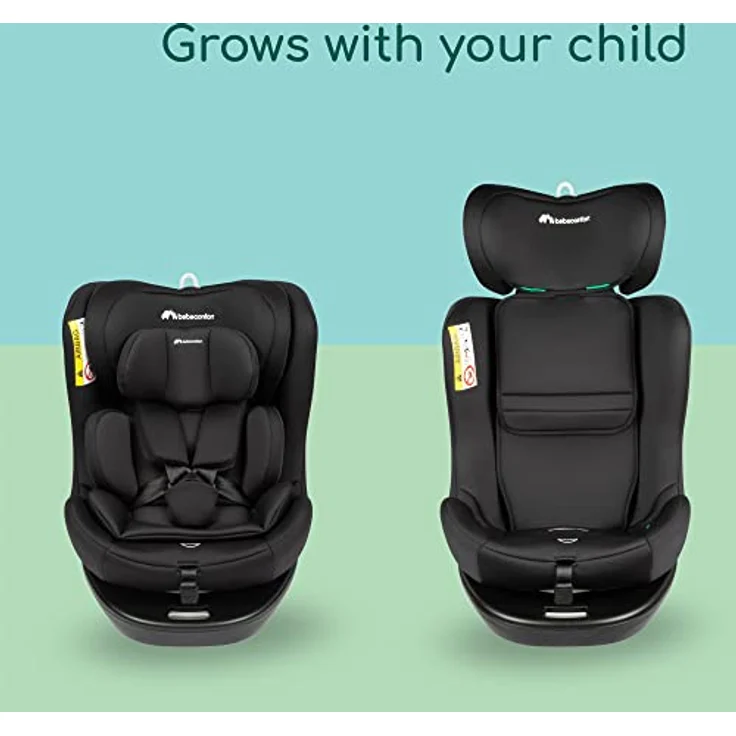 Bebeconfort EvolveFix i-Size, um 360° drehbarer Kindersitz, Kindersitz der Gruppe 0 1 2 3, ISOFIX-Kindersitz, ab Geburt bis zu 12 Jahren, bis zu 36 kg, 40-150 cm, Black Mist – Bild 4