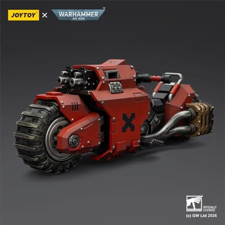 Joy Toy Warhammer 40,000 Blood Angels Combat Bike Figur, detailreiche Nachbildung mit twin-linked bolt rifles, 22 cm Höhe – Bild 5