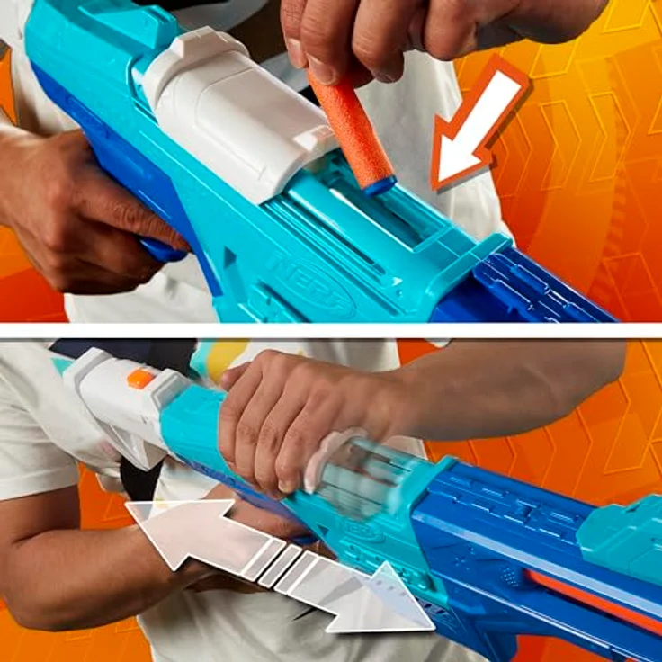 Nerf N Series Shadow Storm-Dart Blaster, 6 in 1 Blaster mit abnehmbaren Stock, Barrel und Sight, 24 Nerf N1 Darts, kompatibel mit Nerf N Series, ab 8 Jahren – Bild 4