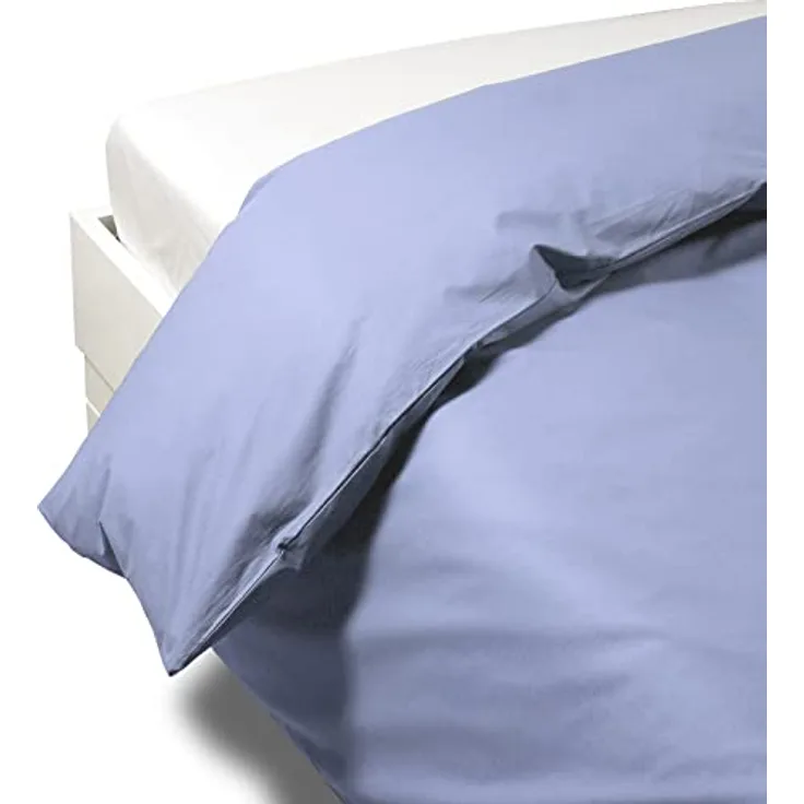 Caleffi Percalle Bettbezug, Perkal, Hellblau, Doppelbett, 1003584 - Hochwertiges italienisches Design für besseren Schlaf