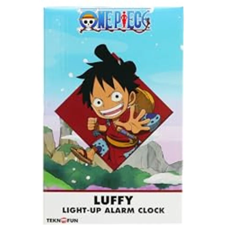 Teknofun One Piece Wecker Ruffy, 18 cm mit Leuchtfunktion, digitales Display und programmierbarem Alarm – Bild 10