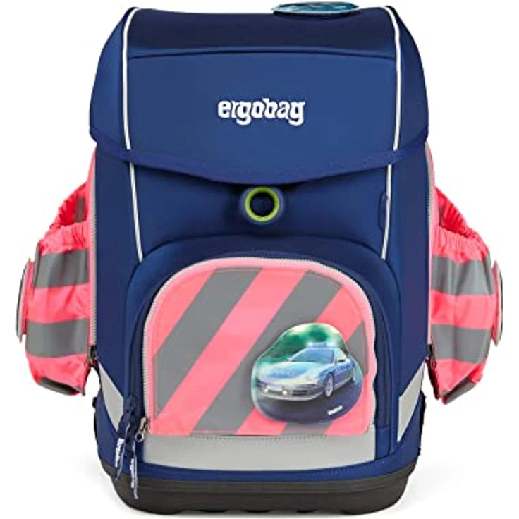 Ergobag Zip-Set mit Reflektorstreifen Pink Fluo Seitentaschen ERG-STR-002-511 – Bild 5