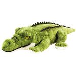 Teddys Rothenburg Kuscheltier Krokodil, 34 cm großes, waschbares Plüschkrokodil in grün mit weicher Oberfläche