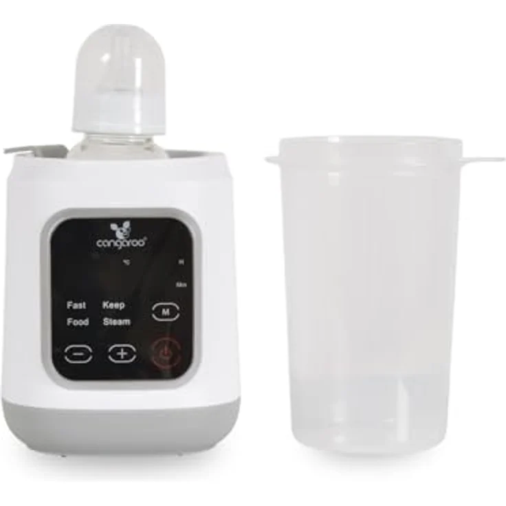 Cangaroo Flaschenwärmer Mellow 3 in 1, Babyflaschenwärmer mit Sterilisation, Warmhaltefunktion und digitalem Touchscreen, inkl. Korb – Bild 5