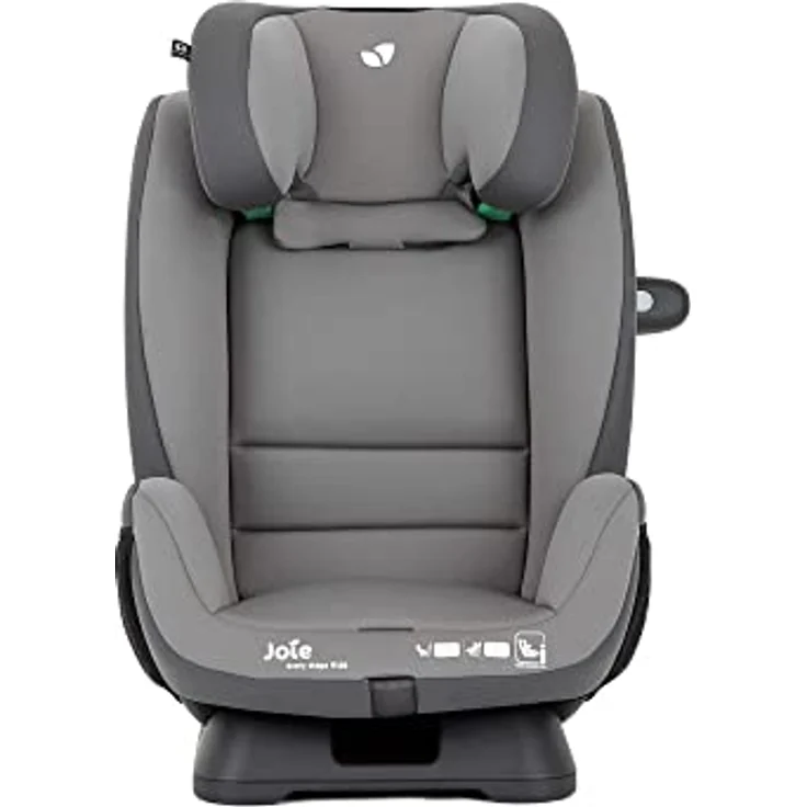 Joie Every Stage, Kindersitz für 0-12 Jahre, ECE R129/i-Size Norm, mit verstärktem Seitenaufprallschutz, ergonomischem Design, grau – Bild 4