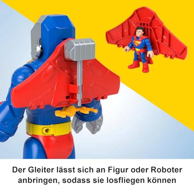 Mattel® Imaginext DC Super Friends Superman Insider im Exo-Anzug, Actionfigur mit Lichtern und Geräuschen – Bild 6